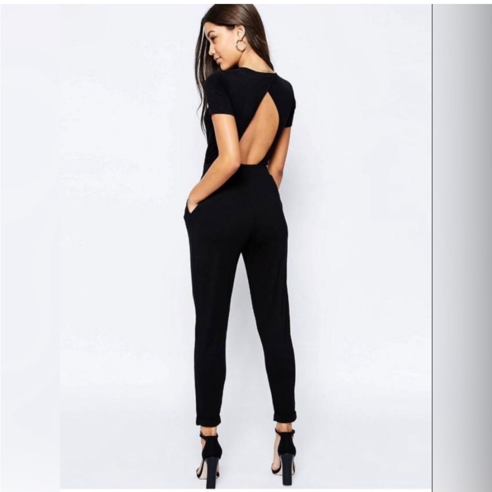 ASOS jersey knit open-back jumpsuit